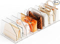 Yieach 2 Pack Acrylic Purse Organizer for Closet - Adjustable Purse Storage and Bag,Handbag Organizers,Clear Shelf Dividers for Closet Organization,Towel,Purse Divider & Display and Clutch Organizer