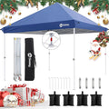 Sekey 10x10 Pop Up Canopy with One Push Setup-Easy Up Canopy with 99% UV Blocking - Instant Outdoor Sun Shade for Events, Parties, Camping- Commercial Gazebo with Weight Bags,Wind Proof&Waterproof