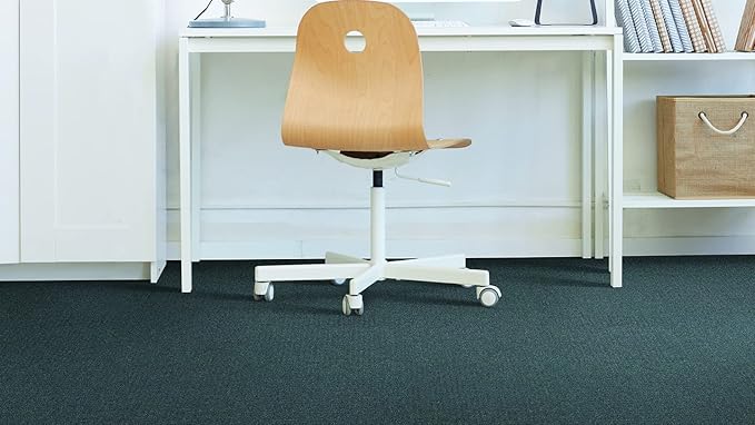 Mohawk Advance 24" x 24" Berber (Loop pile), 0.11" Pile Height, Carpet Tile, Nylon Fiber, Azure Color, (24 Tiles), (96 sqft/carton)