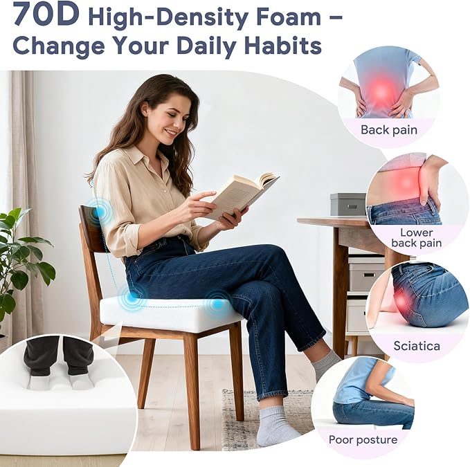 Upholstery Foam 72×24×1 Inch High Density Foam Strong Support Seat Foam for Couch Cushion Replacement Furniture Cushions Car Cushions DIY Projects (1PC)