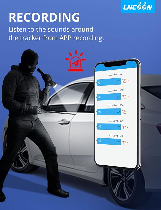 4G GPS Tracker for Vehicle, Real-time Tracking Device for Car Hidden, Accurate Positioning with IP65 Waterproof, Removal Alert for Vehicle Management, Asset Tracking-Subscription Required