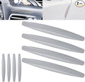 8 Packs Anti-Collision Patch Car Bumper Guard Strip Anti-Scratch Bumper Protector Trim Universal Rear Bumper Protector Car Door Edge Guards Car Side Door Edge Guards Protector (Grey)
