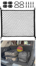 Elastic Cargo Net for SUV, Trunk Net with Hook, Car Net for Trailer, Truck Bed Netting Cover Storage,40"x 24" Stretch to 79"x43"for Universal Organizer, Luggage Cover
