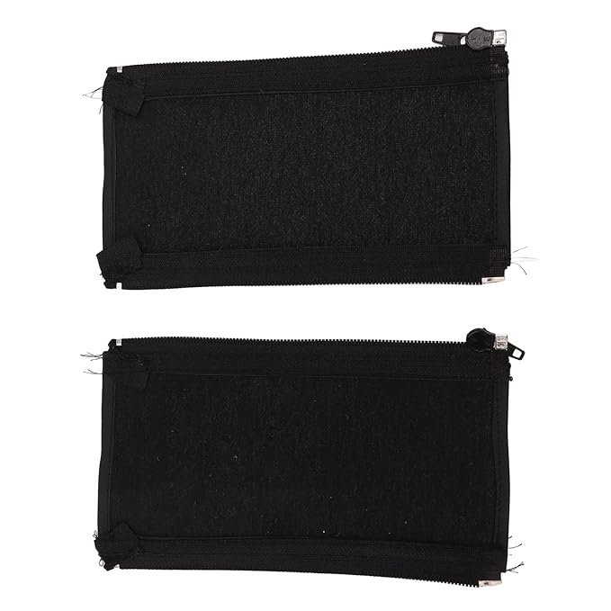 Universal Stroller Handle Sleeve Cover with Zipper Cleanable for Stroller Cart Replacement Grip Bar Handlebar 7.5 x 4.3 inch(Black)