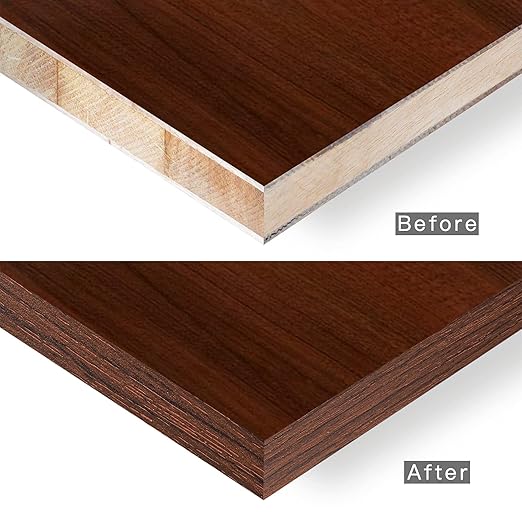 GSCIT Club Cherry Edge Banding, 3 inch x 100ft roll of Veneer Edge Banding - Pre-glued Flexible Wood PVC Tape for Cabinet Repair and Furniture Restoration