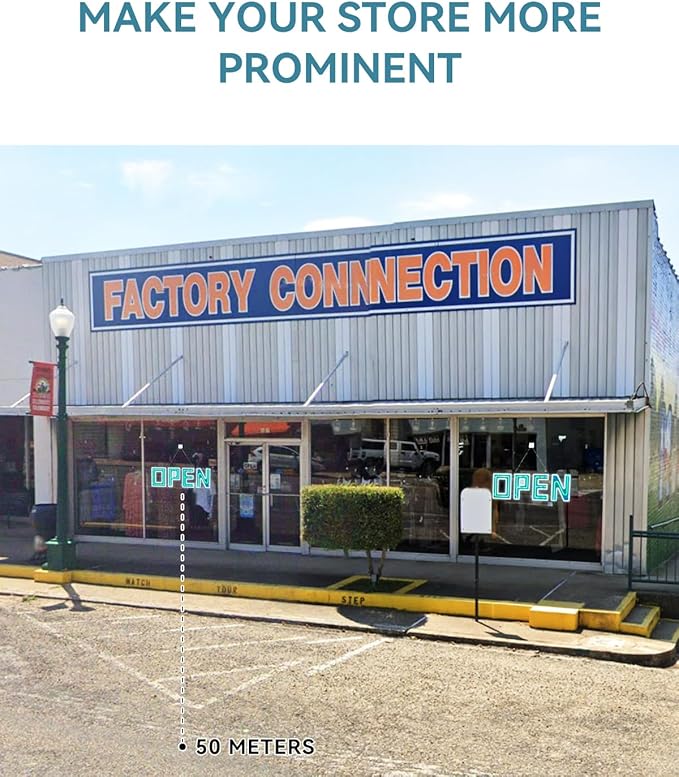 30" X 10" Open Sign, Ultra Bright Large LED Open Signs for Business with APP and Remote Control, Timer, Custom 16 million colors, for Storefronts, Restaurants, Bars, Salons, Cafes
