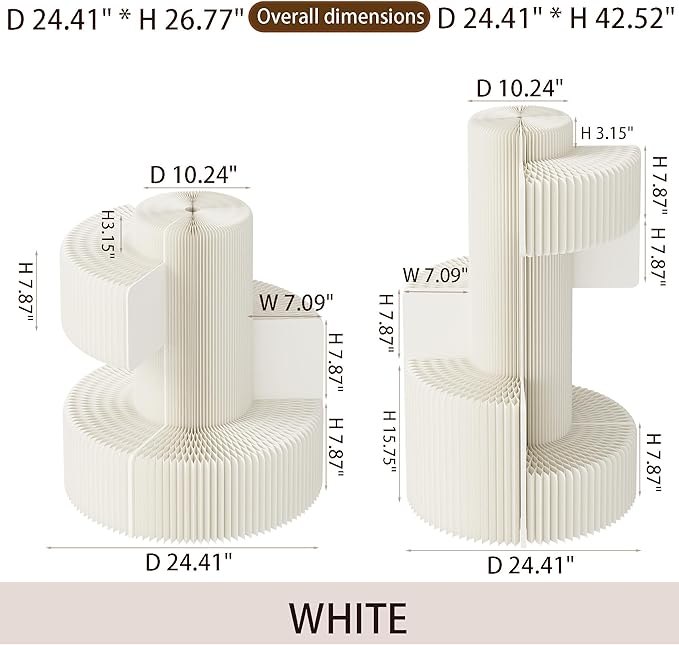 Display Stands Set Multi-tier Retail Risers Decorative Pedestals for Home Office Decor Stores Figurines Artworks(Pack of 2)