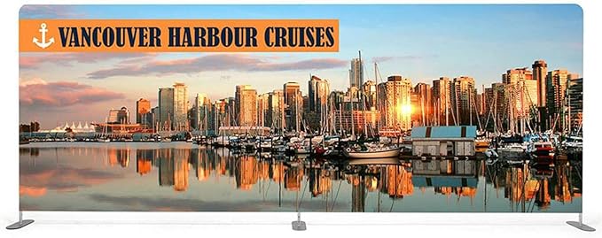 Custom Straight Tension Fabric Display Backdrop, Step and Repeat Backdrops for Events, Trade Show Display Backdrop Booth (Graphic Only, 13x8ft Double Sided Print)