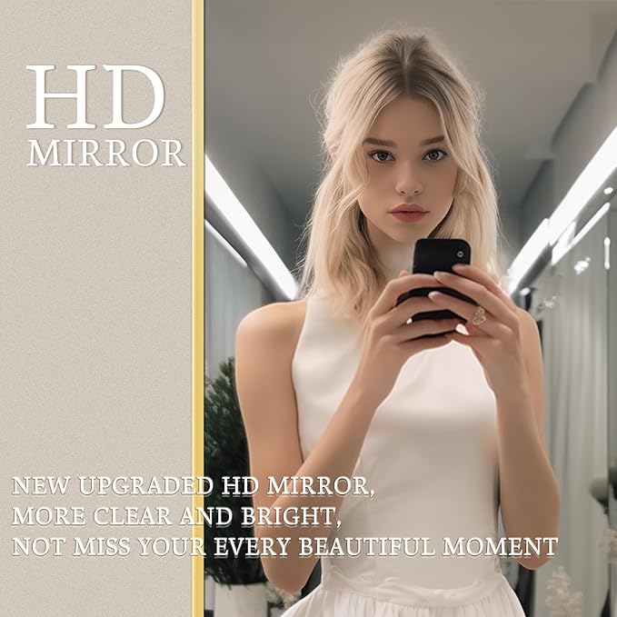 Floor Full Length Mirror, Arched Mirrors Full Length 76"x34" Freestanding Large/with Aluminum Frame & Wall Mounted & Hanging or Leaning & Full Body Mirror for Bedroom, (Gold)