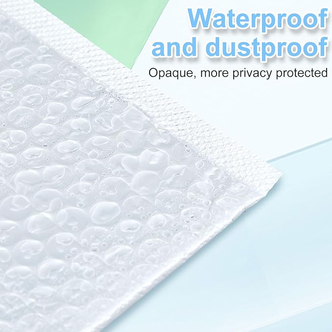 Ireer 20 Pack Extra Large Bubble Mailers 8.5 x 12" Poly Padded Envelopes Cushioned Mailing Envelopes Bubble Padded Mailers Self Adhesive Waterproof Shipping Bags for Business Gift Packaging