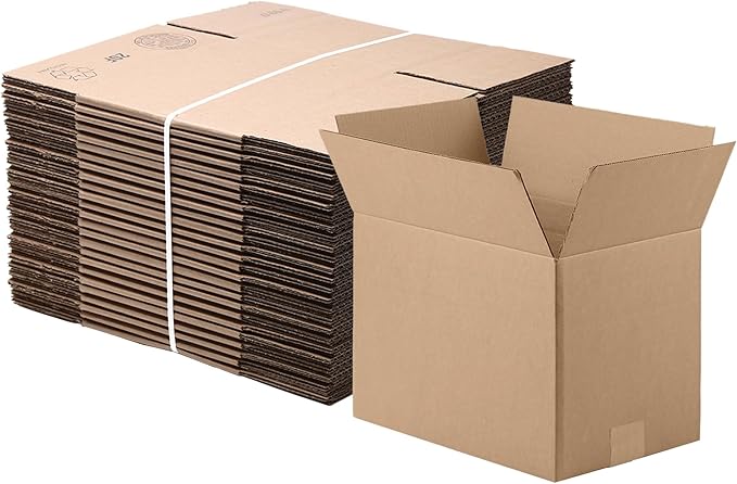 The Boxery 9"x6"x5" Brown/Kraft Corrugated Cardboard Shipping Boxes 25-Pack | Mailing, Packing, Moving & Storage for Business/Home – Durable - Eco-Friendly, Recyclable - Made in the USA
