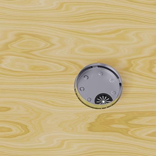 2 Pack Desk Grommet 2-3/8 Inch 60mm, Zinc Alloy Computer Desk Wire Hole Cover, Office Desktop Cord Cable Hole Metal Ring, Silver Tone