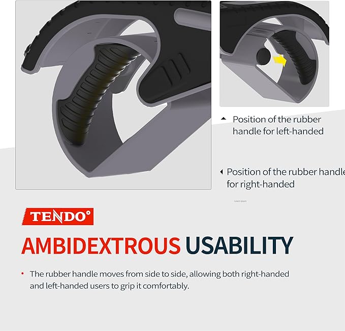 Heavy Duty Shipping Tape Dispenser: TENDO° Premium Line – Reusable, Replaceable, Eco-Friendly 2’’ Master Piece Dispenser for Pros with Patented 10° Sloped Chromium Blades - P-2200 (4th Gen.)_White
