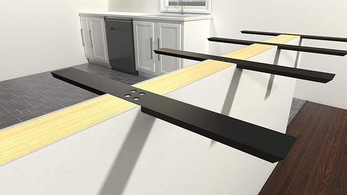 The Original Granite Bracket Flat Wall Aluminum Countertop Support Bracket (40)-1 Count,American Made, Countertop Support, Kitchen Projects, Outdoor Projects, Commercial Spaces, DIY Home Renovations