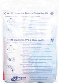 MFASCO First Aid Personal Protection Equipment Kit with BBP Bag, Emergency Bloodborne Pathogen Clean Up Kit, Including Blood Spill Kits, Complete Disposable PPE Set, Ideal for First Responders