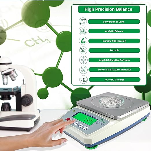 TREE HRB-XG 3101 High Resolution Balance, 3100 G X 0.1 G Accurate Digital Precision Industrial Scientific Commercial Pharmacy Chemical Fine Powder Jewelry Electronic Balance