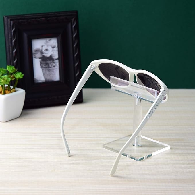 MOOCA 6 Pcs Acrylic Sunglasses Frame Stand, Sunglasses Rack Display, Eyewear Display Stand, Eyeglass Holder, 2 3/4 W X4 H in