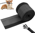 1/2" - 6.6FT Chew Proof Cat Cord Protector（Hook & Loop Split Sleeve for Pets - Cat/Dog Proof Cable Management Sleeve for Office USB Computer Audio Cables, Flexible Wire Cover - Black