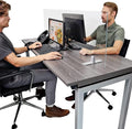 OBEX Acrylic Free Standing Screen, Divider for Desk Privacy Home & Office Partitions for Table Top Workstation, Portable Cubicle Panel for Work, 24" x 42", Clear