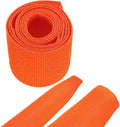 MECCANIXITY Braided Cable Sleeves Heat Shrinkable Fabric Sleeving, 1" 3ft Orange 2:1 Ratio Heat Shrinkable Cord Protector for Harness Cable, Network Cable Protection, Cable Management
