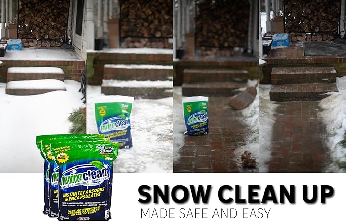 5 LB (Pack of 1) Super Absorbent & Encapsulant Spill Cleanup up to 24lbs, for Home, Commercial, & Industrial Use for Oil, Antifreeze, Food, Paint, Pet Waste, Body Fluids & More
