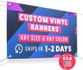Personalized Vinyl Banner – Vinyl Printed Customizable Banner for Indoor and Outdoor Use (8'x8')