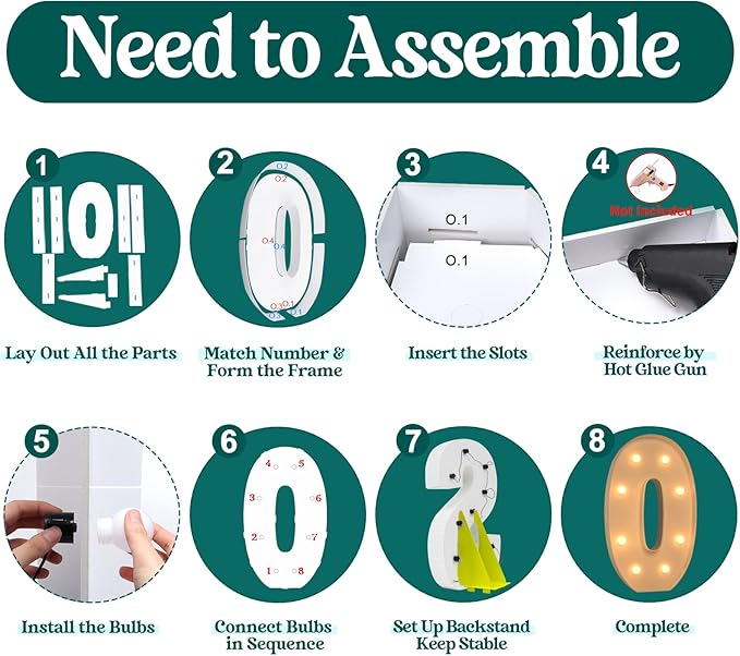 Marquee Letters 3 Feet Tall, 3FT Large Light up Letters O, Big Sign O with Warm White Light for Birthday HOCO Wedding Proposal Engagement Graduation Party Backdrop Decorations