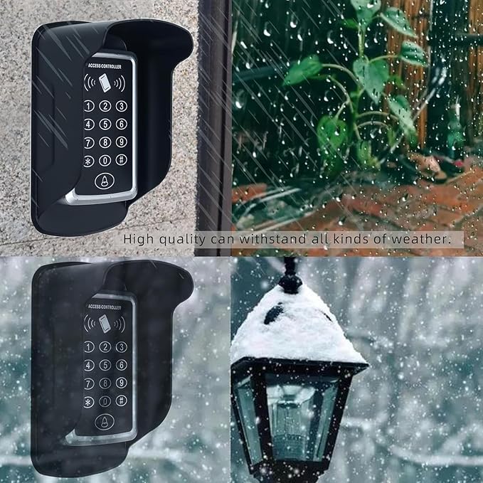 Ring Doorbell Cover Weatherproof,Access Control Protector,for Access Control System RFID Card Keypad Reader/Visual Doorbell/Fingerprint Time and Attendance Machine Windproof and Rainproof