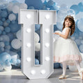 Marquee Letters 4 Feet Tall Large Light Up Letters Baby Shower Decorations Wedding Engagement Proposal White Party Decorations Marry Me Sign Big Cardboard Backdrop U
