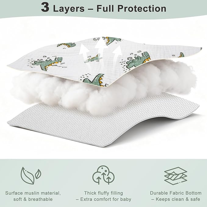Muslin Shopping Cart Cover for Baby Soft & Breathable High Chair Covers for Restaurant Seat Grocery Cart Cover with Storage Pocket Machine Washable for Infant Toddler Boy and Girl, White