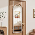 Full Length Door Mirror, Wall Mounted Wall Mirrors, 50"X16" Arched Behind Door Mirror for Use in Living Rooms, Rooms, Bedrooms, Cloakrooms, etc. Durable & Stylish Home Decor (White)