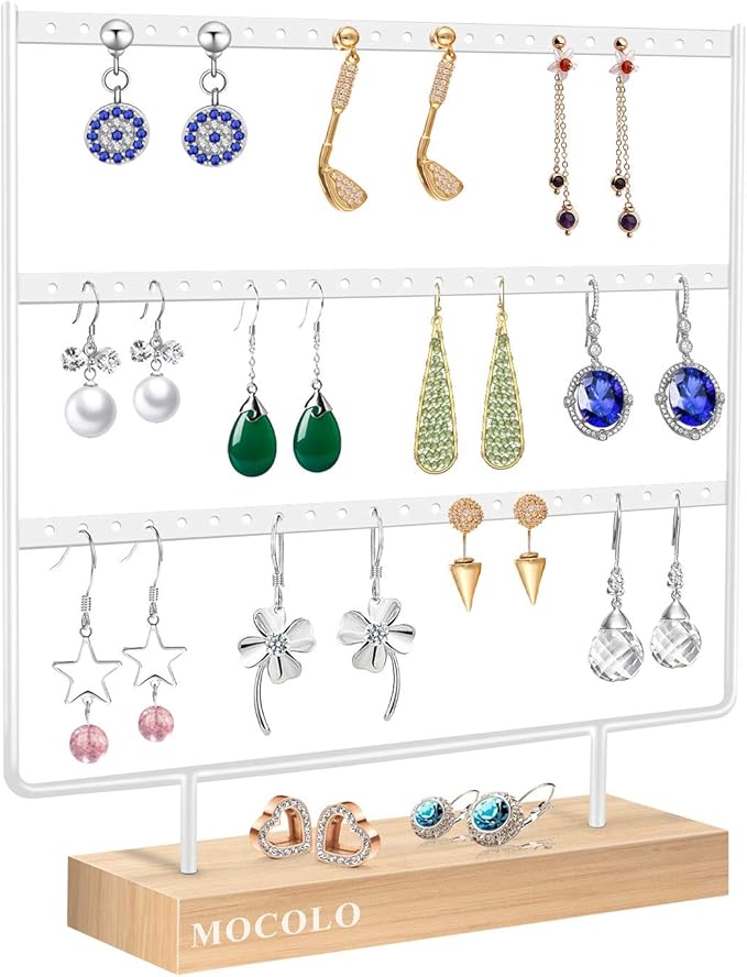 Earring Organizer Stand, Earring Display Stand, Earring Holder for Hanging Earrings