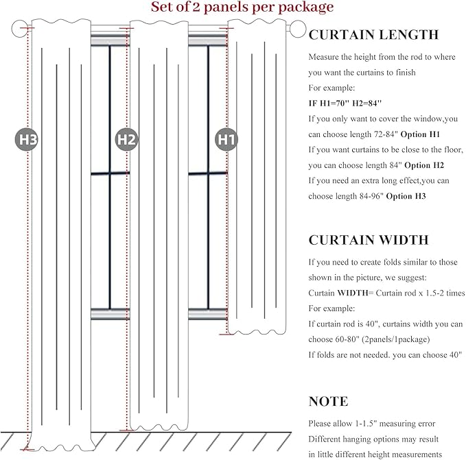 Rust Brown Short Small Window Room Darkening Curtains 54 Inches Long for Bedroom/Basement, Boho Linen Thermal&Soundproof Blackout Curtain Back Tab Pleated with Hooks Chocolate (50"Wx54L 2 Panels)