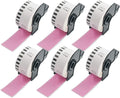 BETCKEY - Continuous Labels Replacement for Brother DK-2225 (1.4 in x 100 ft), Compatible with Brother QL Label Printers [6 Rolls/Continuous Labels, Pink]