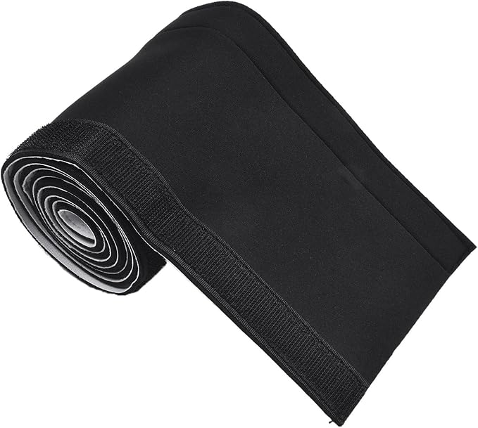 Cable Management Sleeve Flexible Neoprene Wire Cord Organizer Wrap Cover for Home Office Entertainment, Black 150cm(150cm*13.5cm)