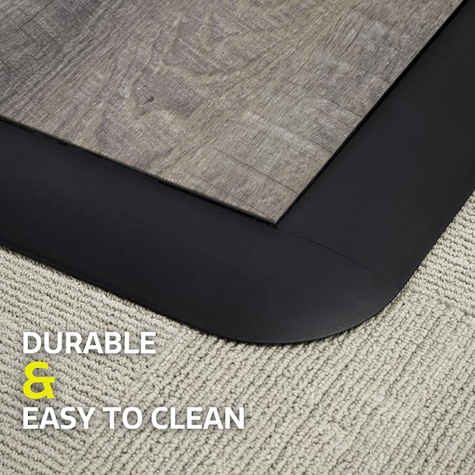 Big Floors Male Transition Edge Kit, Durable Interlocking Modular Garage Floor Edging, Compatible with RaceDeck, GarageTrac and GarageDeck Products, (11 Piece), Black
