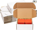 Shipping Boxes 9x6x4 inches 30 Pack White Corrugated Cardboard Mailing Box for Small Business - Literature Mailer Mail Packaging Supplies