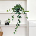 Fake English Ivy Artificial Plants - Realistic Artificial Silk Ivy Vines with Pots, Faux Plants Indoor Home Decor, Low Maintenance Hanging Plant Decoration
