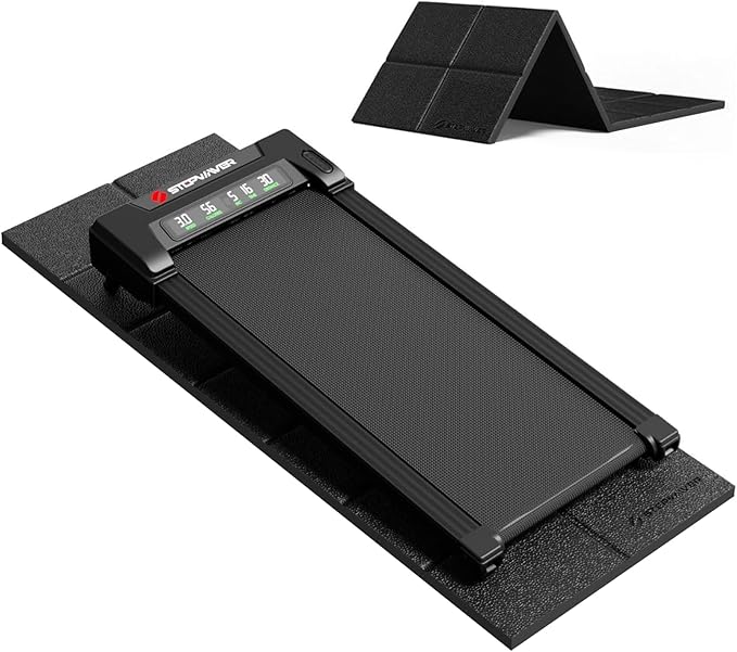 Walking Pad Mat for Carpet Floor, 68"x24", Treamill Mat for Hardwood Floors, High Density, 1/3 Thickness, Folable, Floor Protection for Bike, Elliptical, Treadmill