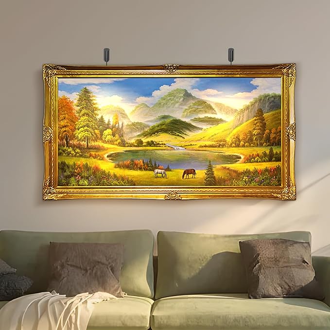 Zoomable Picture Light Spotlight,Plug in LED Picture Lights for Wall 3000K Warm Photo Frame Light with Remote Control Art Lighting for Paintings Black Mini Accent Spotlights for Gallery