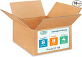Small Moving & Shipping Boxes 8x8x4 inches (10-Pack) - Extra Strength 200 lb vs Regular - Corrugated Packing Boxes for Moving - Durable Cardboard Box - Box for Packaging by IDL Packaging