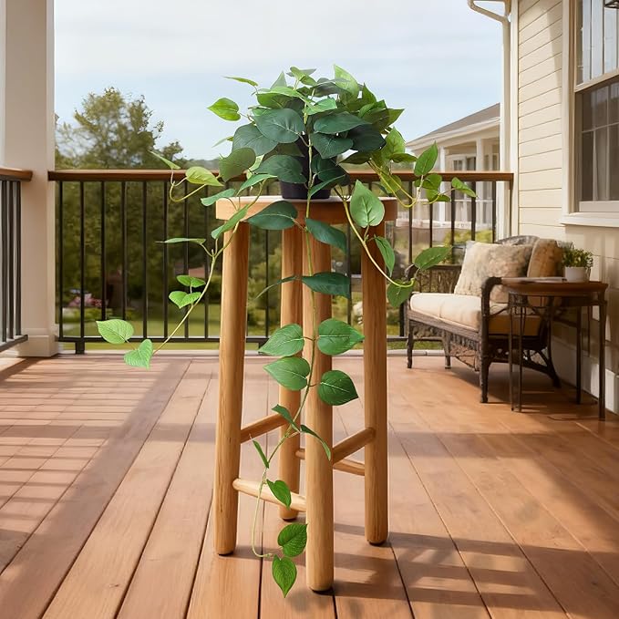 Fake Pothos Hanging Plants, 33" Artificial Hanging Plant, Faux Pothos Vines Hanging Plant Greenery for Home Living Room Indoor Outdoor Decor
