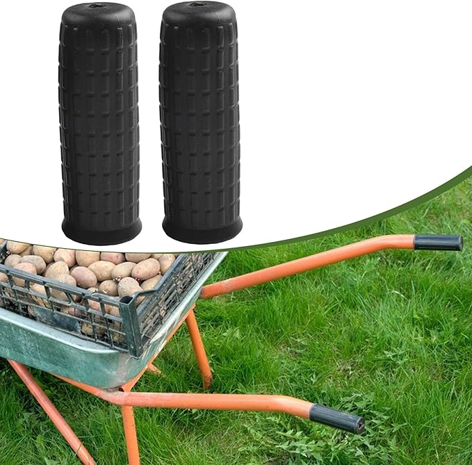 2Pcs Garden Wheelbarrow Handles Handle Grip Covers Weatherproof Anti Slip Handle Wraps for Trolley Carts Lawn Mowers Tractors