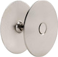 Door Knob Cover, 2-5/8" Diameter Solid Steel Deadbolt Cover Plate, Hole Filler Plate for Door Handle (1, Satin Nickel)