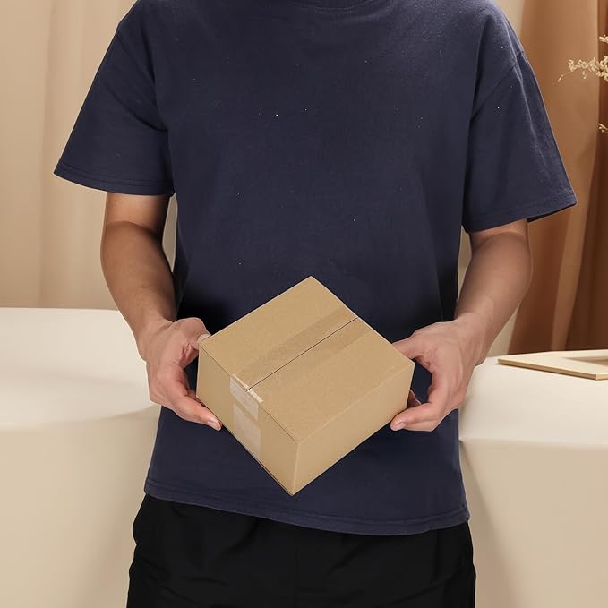 CRUGLA 40 Packs 6x6x4 Shipping Boxes for Small Business, Corrugated Cardboard Boxes Bulk for Shipping Packing Mailing