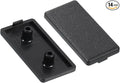 uxcell 14Pcs Extruded End Cap Nylon, 80x40mm T-Slot Aluminum Profile 4080 European Standard End Cap Extrusion Plug for Trolley, Fish Tank Rack, Storage Rack, Black