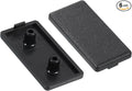 uxcell 6Pcs Extruded End Cap Nylon, 40x20mm T-Slot Aluminum Profile 2040 European Standard End Cap Extrusion Plug for Trolley, Fish Tank Rack, Storage Rack, Black