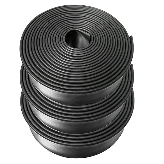 3:1 Ratio Heat Shrink Tubing Roll Adhesive Lined Industrial Marine Grade Dual Wall Heat Shrink Tube Waterproof and Sealed Black (1/2 inches(12.7 mm), 10 Feet)