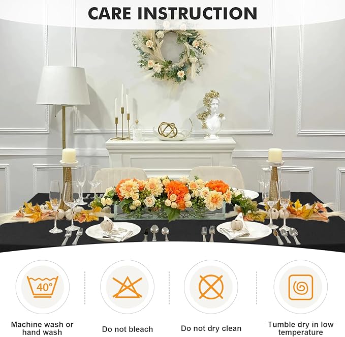 Spandex Table Cover 4 Pack 6FT Black Fitted Tablecloths,Washable Wrinkle Resistant Stretch Table Cloth Rectangle for Vendor Booth Display Items,Party Supplies for Adults,Wedding Decorations,Banquet