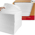 Oil Absorbent Pads | 16"x20" Oil-Only Spill Mat 100-Pack | Industrial Spill Control for Oil & Fuel(32 Gal/Box) | Repels Water Absorbing Sheets